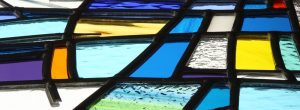 Abstract Stained Glass Window Panel