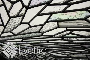 Contemporary Stained Glass Window Panel
