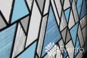 Modern Stained Glass Window Panel