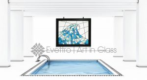 Nautical Stained Glass Hanging Panel